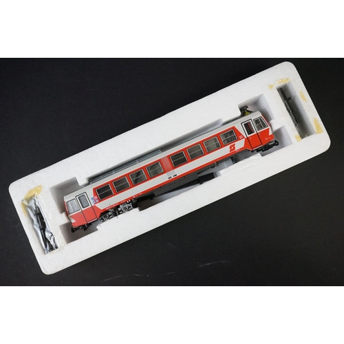 15 - Boxed ltd edn Stangl Modellbahnen HOe railcar set, complete, plus 2 x boxed Stangl HOe OBB  5090 loc... 