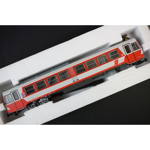 15 - Boxed ltd edn Stangl Modellbahnen HOe railcar set, complete, plus 2 x boxed Stangl HOe OBB  5090 loc... 