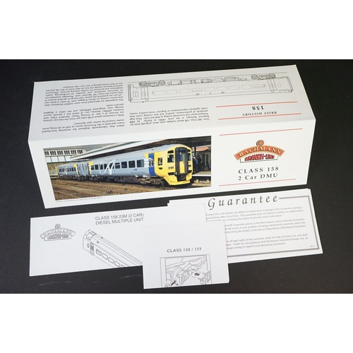 18 - Two boxed Bachmann OO gauge DMU sets to include 31506 158 Car DMU Wales and West and 31506A 158 2 Ca... 