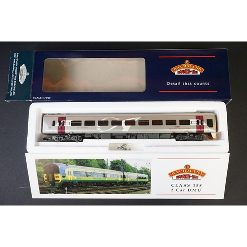 18 - Two boxed Bachmann OO gauge DMU sets to include 31506 158 Car DMU Wales and West and 31506A 158 2 Ca... 