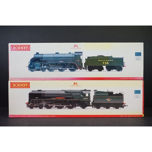 20 - Two boxed Hornby OO gauge locomotives to include R2585 BR 4-6-2 Rebuilt West Country Class 34045 Ott... 