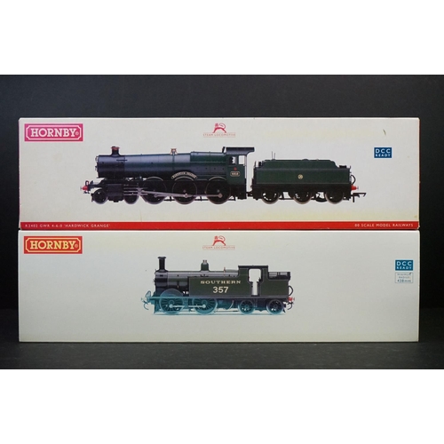 23 - Two boxed Hornby OO gauge locomotives to include R2503 SR 0-4-4 Class M7 Locomotive 357 (some box di... 