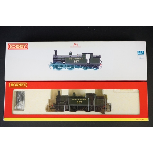 23 - Two boxed Hornby OO gauge locomotives to include R2503 SR 0-4-4 Class M7 Locomotive 357 (some box di... 