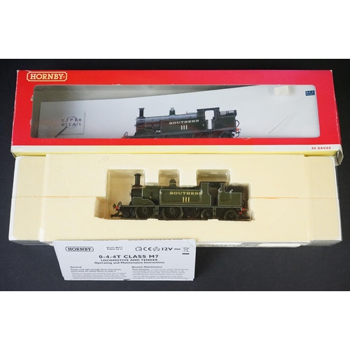 24 - Three boxed Hornby OO gauge Super Detail locomotives to include 2 x R2625 SR 0-4-0T Class M7 locomot... 