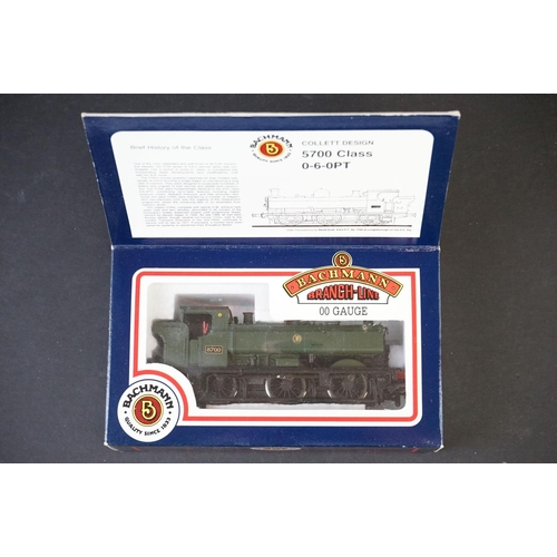 29 - Five boxed Bachmann OO gauge locomotives to include 31901A 57XX 8700 GWR Shirtbutton, 31900A 57XX 77... 