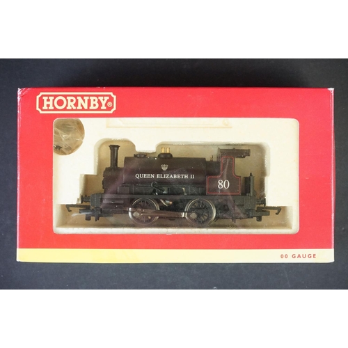 33 - Eight boxed Hornby OO gauge locomotives to include R300 LMS locomotive Class 0F 0-4-0ST, R782 BR 0-4... 