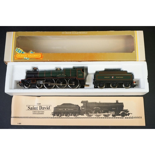 36 - 12 Boxed Hornby OO gauge locomotives to include R830 Saint David, Lord of the Isles, Kneller Hall, R... 