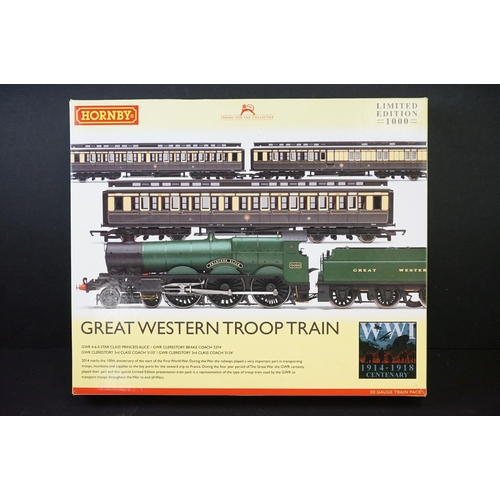 4 - Boxed Hornby OO gauge R3219 Great Western Troop Train Pack, complete