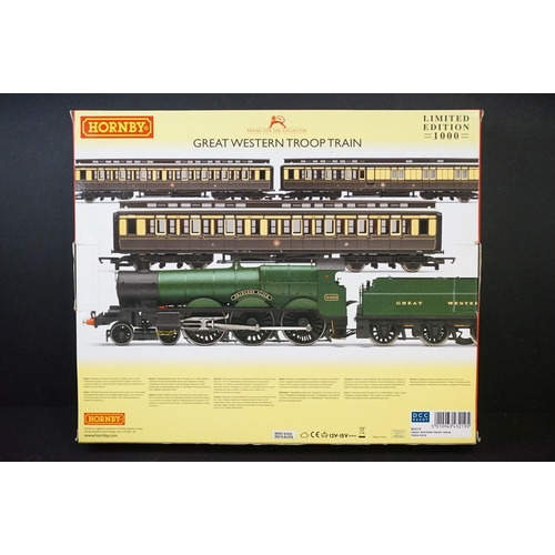 4 - Boxed Hornby OO gauge R3219 Great Western Troop Train Pack, complete