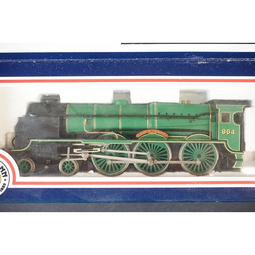 43 - Six boxed Bachmann OO gauge locomotives to include 31401 Lord Nelson 864 Sir Martin Frobisher Malach... 