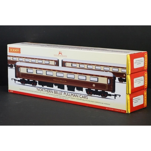 6 - Boxed Hornby OO gauge R4539 Northern Belle Pullman Cars Coach Pack, complete