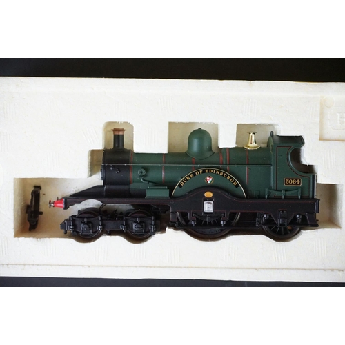 9 - Three boxed Hornby OO gauge locomotives to include R2218 BR 4-6-2 West Country Class 34041 Wilton, R... 