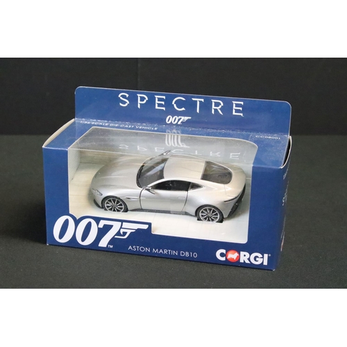 1058 - Five boxed Corgi James Bond diecast models to include CC04206S James Bond's Aston Martin DB5 50th Th... 