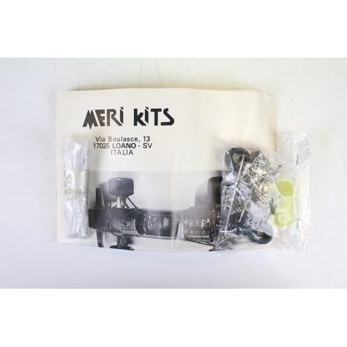 1004 - 17 Boxed Meri Kits 1/43 metal racing car kits to include MK11, 35, 36, 37, 15, 31, 17, 57, 59, 41, 4... 