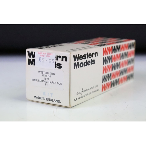 1005 - Nine boxed Western Models 1/43 metal kits to include WRK18, WRK10, WRK28, WRK22, WRK39, WRK41, WRK33... 