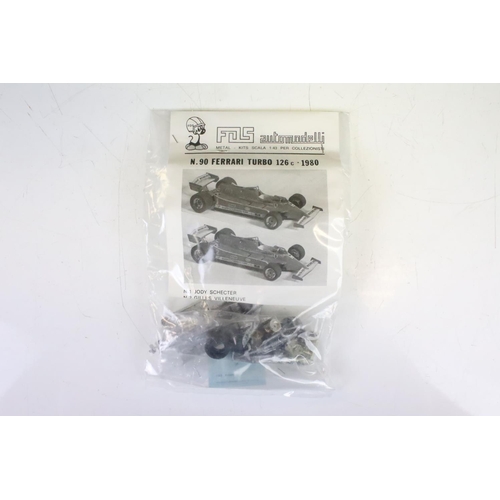 1010 - 11 Boxed FDS 1/43 metal racing car kits to include  N84 Ferrari T5 1980, N82 Alfa Romeo 178 1979, N5... 