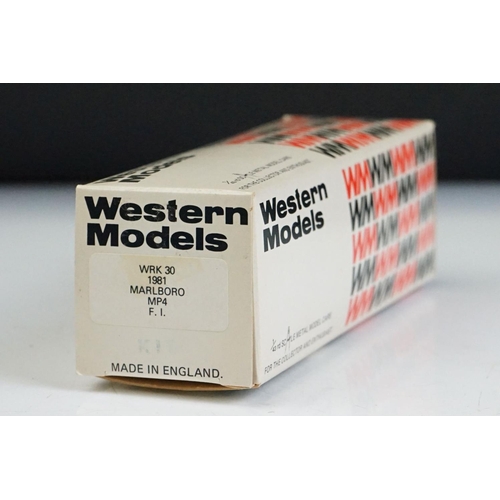 1013 - Nine boxed Western Models 1/43 metal kits to include WRK35, WRK38, WRK30, WRK36, WRK32, WRK34, WRK14... 