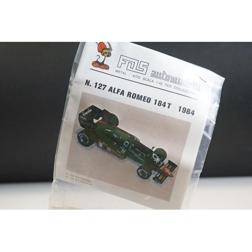 1015 - 12 Boxed FDS 1/43 metal racing car kits to include ART 93 Lotus 81 1980, N 79 Ligier JS 11 1979, N 7... 