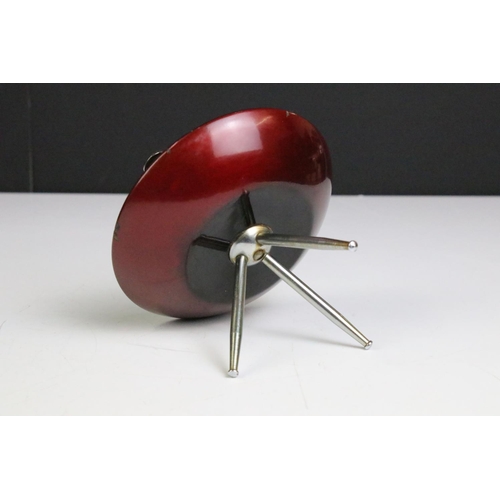 A Japanese lacquer ware Sputnik atomic tabletop lighter and