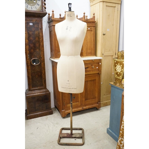 564 - Early 20th century ' Kennett & Lindsell Ltd ' Female Torso Dress Maker's Dummy or Mannequin, size 12... 