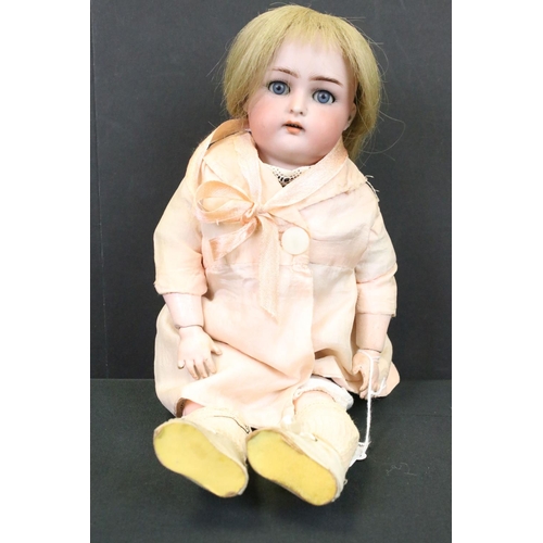 450 - Two Kammer & Reinhardt / Simon & Halbig Bisque Head Dolls, one impressed number 39, 37cm high and th... 