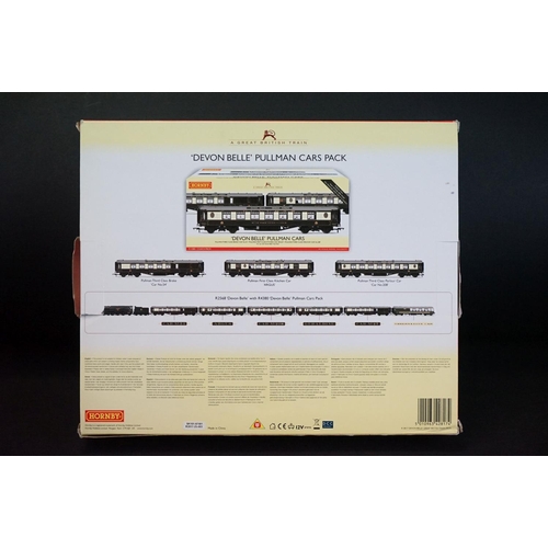 105 - Boxed Hornby OO gauge R2817 Devon Belle Train Pack, complete with Wadebridge locomotive, showing som... 