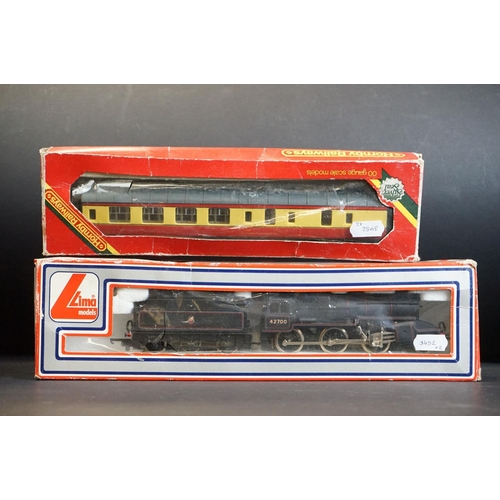 116 - Boxed Lima OO gauge 205120 MWG 2-6-0 locomotive in black with tender (box shows wear with split to w... 