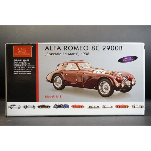 1182 - Boxed CMC Exclusive Modelle 1/18 M111 Alfa Romeo 8C 2900B Speciale Le Mans 1938 diecast model, ex