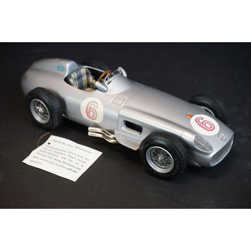 1187 - Ltd edn CMC Exclusive Modelle MB W196 1954 Silverarrow diecast model in display case, with tag, vg