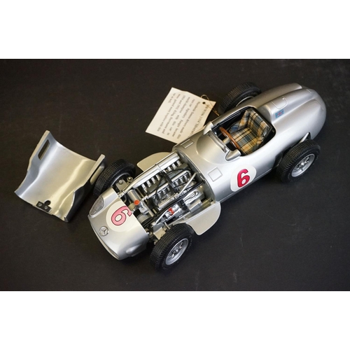 1187 - Ltd edn CMC Exclusive Modelle MB W196 1954 Silverarrow diecast model in display case, with tag, vg