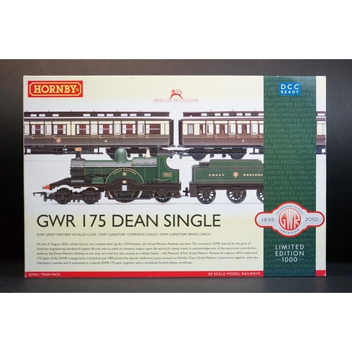 76 - Boxed Hornby OO gauge ltd edn R2956 GWR 175 Dean Single Train Pack, complete with certificate