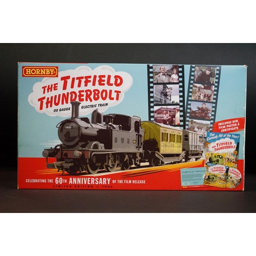 77 - Boxed Hornby OO gauge ltd edn R3186 The Titfield Thunderbolt electric train pack