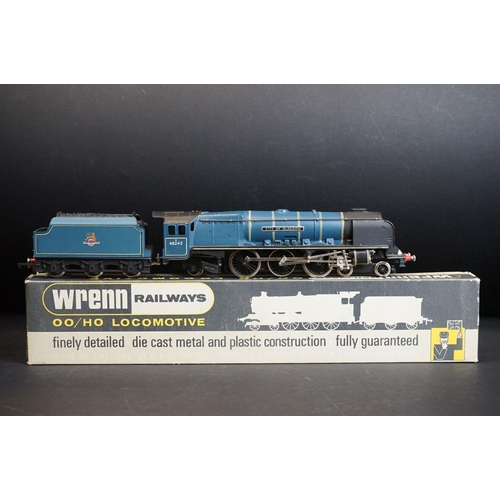 81 - Boxed Wrenn OO gauge W2229 4-6-2 Glasgow City Blue BR locomotive