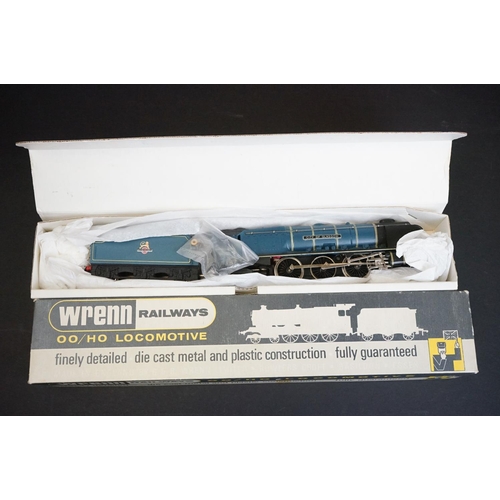 81 - Boxed Wrenn OO gauge W2229 4-6-2 Glasgow City Blue BR locomotive