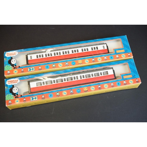 92 - 12 Boxed Hornby Thomas & Friends items of rolling stock to include 2 x R9051 James Composite Coach, ... 