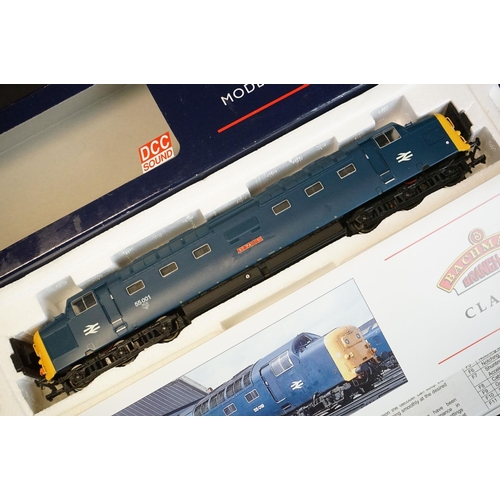 98 - Four boxed OO gauge locomotives to include 3 x Bachmann (32325DC Class 25/1 Bo Bo Diesel D5211 green... 