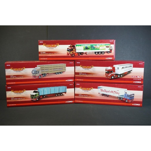 1023 - Five boxed ltd edn Corgi Hauliers of Renown diecast models to include CC14009 Phillips (Seahouses), ... 