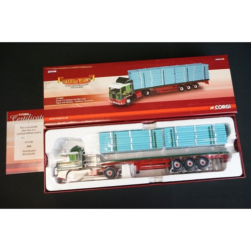 1023 - Five boxed ltd edn Corgi Hauliers of Renown diecast models to include CC14009 Phillips (Seahouses), ... 