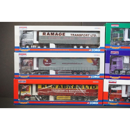 1024 - Six boxed ltd edn Corgi 1/50 Hauliers of Renown to include CC13217 Ramage, CC13907 Ken Abram, CC1340... 