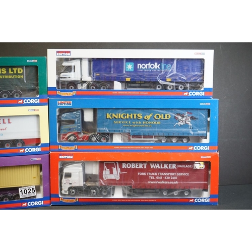 1025 - Six boxed ltd edn Corgi 1/50 Hauliers of Renown diecast models to include CC12930 RS Carmeichael, CC... 