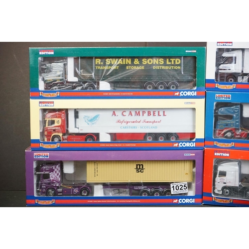 1025 - Six boxed ltd edn Corgi 1/50 Hauliers of Renown diecast models to include CC12930 RS Carmeichael, CC... 