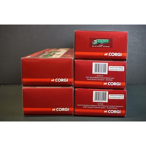 1026 - Five boxed ltd edn Corgi Hauliers of Renown diecast models to include CC13813 Rawlings Transport, CC... 