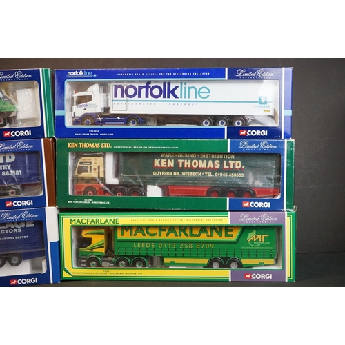 1033 - Six boxed ltd edn Corgi diecast haulage models to include CC12811 Oakfield Haulage, CC11906 JB McBea... 