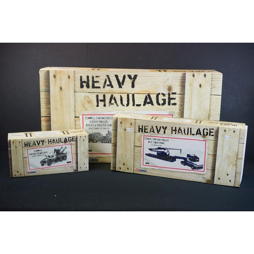 1062 - Three boxed ltd edn 1/50 Corgi Heavy Haulage diecast models to include CC12305 Eddie Stobart, CC1201... 