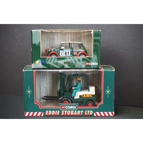 1066 - 18 Boxed Corgi Eddie Stobart diecast models to include ltd edn CC12405 Volvo FH Tractor, Haulers of ... 