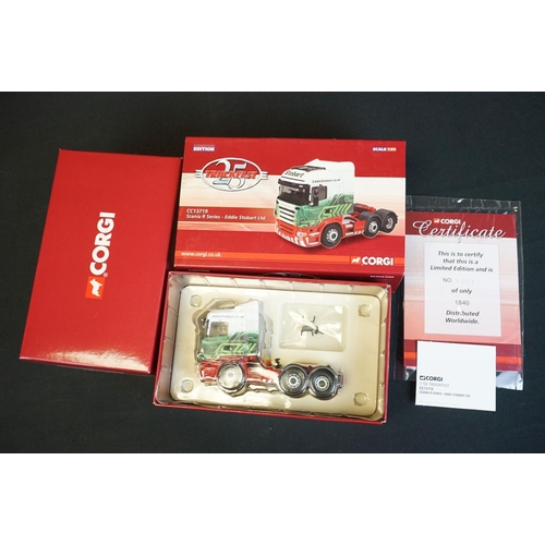 1067 - Three boxed Corgi Eddie Stobart diecast models to include 2 x Roadscene (CC18004 & CC18106) and Truc... 