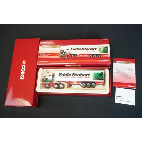 1067 - Three boxed Corgi Eddie Stobart diecast models to include 2 x Roadscene (CC18004 & CC18106) and Truc... 