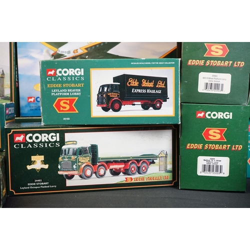 1069 - 25 Boxed Corgi Eddie Stobart diecast models to include 29103, 14303, AA0008 etc, diecast excellent, ... 