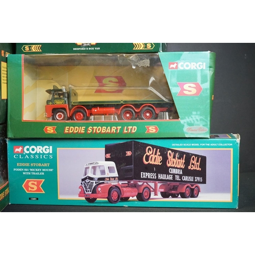 1069 - 25 Boxed Corgi Eddie Stobart diecast models to include 29103, 14303, AA0008 etc, diecast excellent, ... 