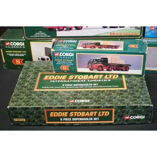 1069 - 25 Boxed Corgi Eddie Stobart diecast models to include 29103, 14303, AA0008 etc, diecast excellent, ... 